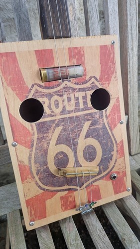 Route cigar box guitar - box,