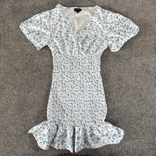 Plt floral blue dress - size, 8