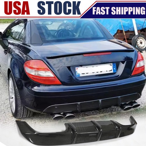 Real carbon rear bumper - carbon,