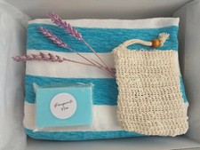 Handmade gift velvet beach towel Handmade soap soap bag travel pack sun lounger