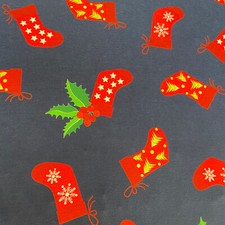 Xmas Stockings Jersey Fabric