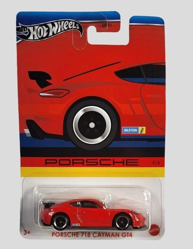Hot wheels red porsche 718 - red,
