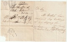 1822 DUBLIN LOCAL H/S 1 & 12 O'CLOCK TIME MARK E/L THOMAS HARTFORD > WILLm KELLY