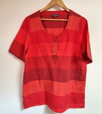Sahara Linen Tunic Top Size M