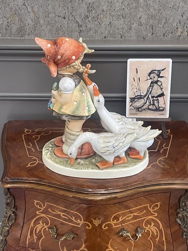 Large hummel goose girl - ,