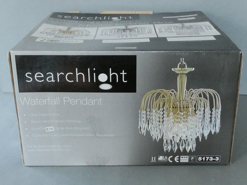 Searchlight waterfall pendant - waterfall,
