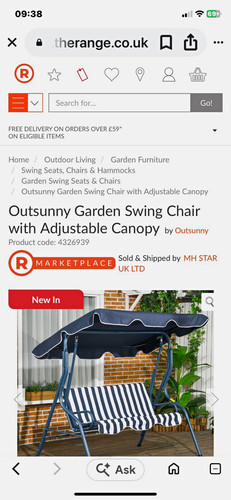 Outsunny outdoor swing - outsunny,