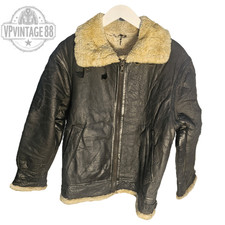 Vintage B3 B-3 Black Shearling
