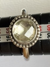 Genuine Pandora Green Amethyst Autumn Skies Ring In Size 58 S925 ALE