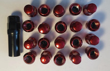 20 x Red Spline Wheel Nuts