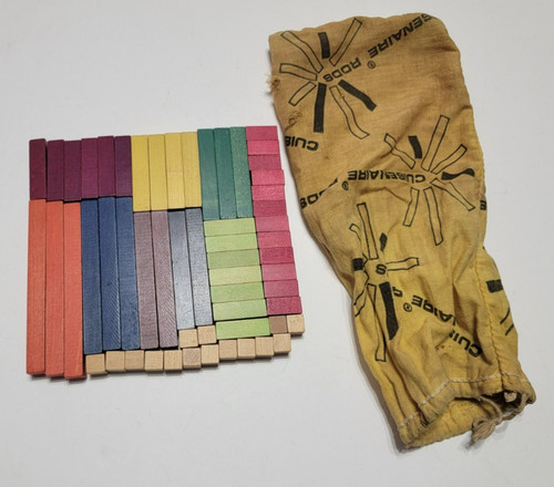 Vintage cuisenaire rods - vintage,