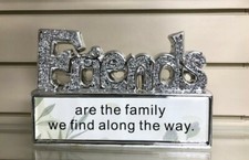 CRUSHED DIAMOND FRIENDS CRYSTAL ORNAMENT FAMILY FRIENDS BLING SHELVES DISPLAY💎