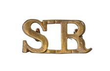 Scottish Rifles Shoulder Title Brass Metal 