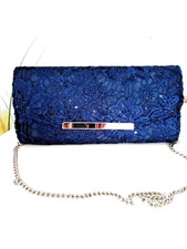 F&F beautiful floral lace navy