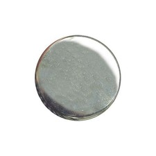 Round Polished Silver Metal