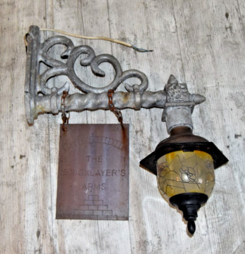 Antique pub sign lamp light - pub,