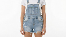 Women's Denim Short Dungarees
