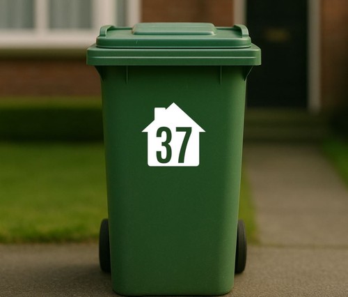 Personalised bin number - bin,