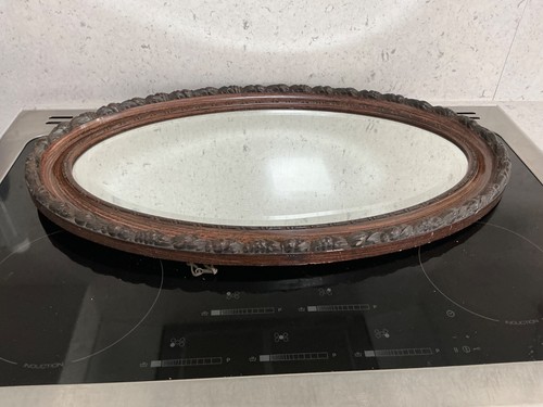 Art nouveau oval bevelled edge - nouveau,
