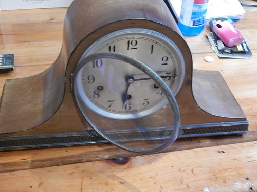 Antique mantle clock - antique,