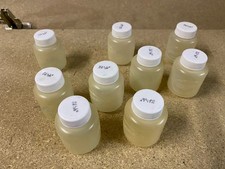9 Small Plastic Bottles with