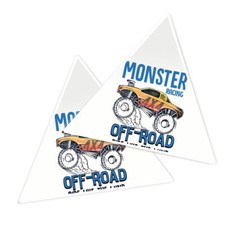 2x Triangle Shape Vinyl