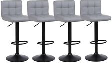 4 X Grey Bar Stools Breakfast