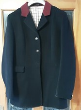 Men’s Pytchley by R H Mears Black Hunt Coat, Red collar 40 inch chest medium 