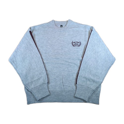 Cotton slouchy knit sweater - cotton,