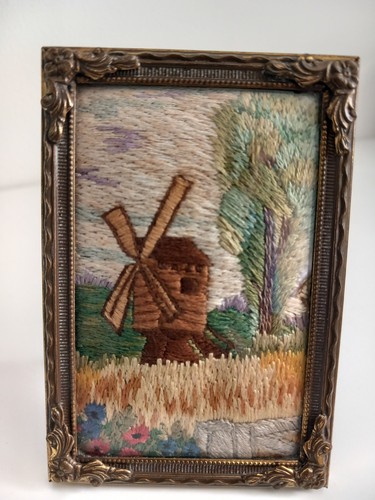 Vintage wool work miniture - wool,