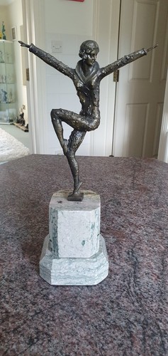 Art deco figurine - art,