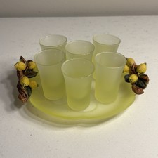 Vintage Limoncello Glasses Set