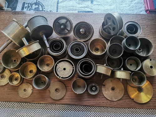 Fusee clock mainspring barrels - fusee,