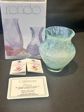 Caithness glass vase - glass,