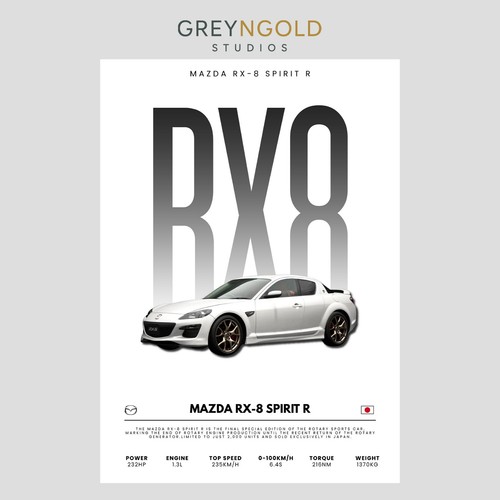 Mazda spirit car poster - spirit, r
