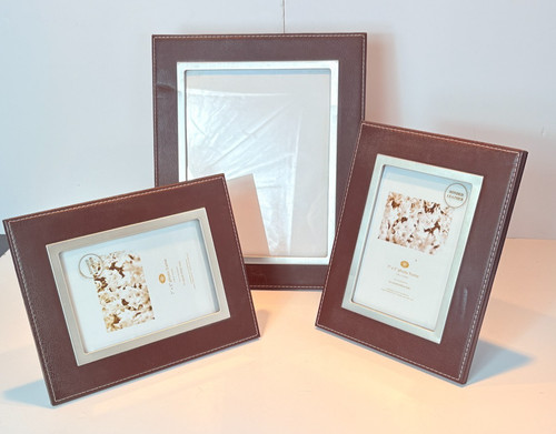 Set brown bonded leather - of,