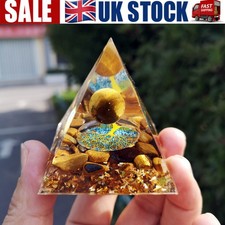 Natural Crystal Stone Orgone Orgonite Pyramid Reiki Healing Energy Meditation