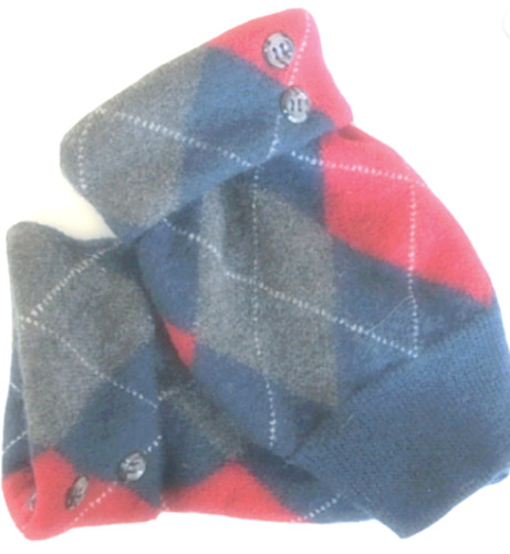 Fingerless gloves gray blue - fingerless,