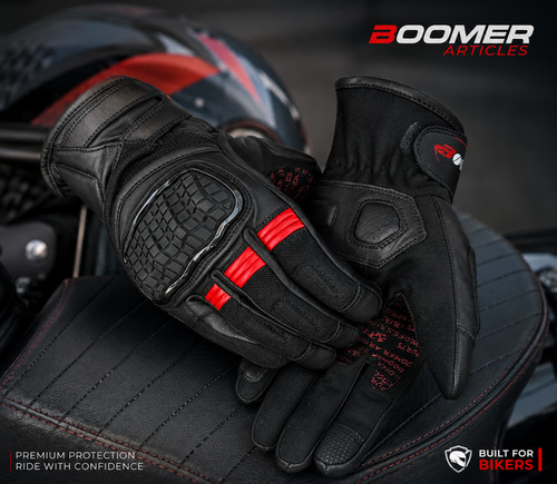 Motorcycle leather gloves - motorcycle,