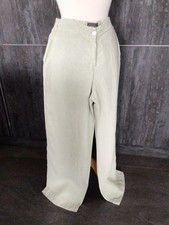 OSKA LINEN TROUSERS SIZE II REGULAR, WIDE LEG, ELASTIC WAIST, LONG LENGTH
