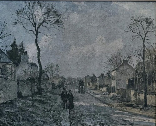 Pissarro canvas print route - canvas, "route