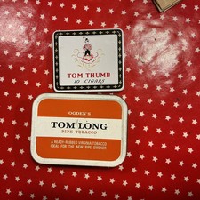 Tom Thumb 10 Cigar Tin & Ogdens Tom Long Pipe Tobacco Tin