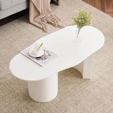 Coffee Table Cloud Shaped White Tea Table End Table for Living Room Furniture