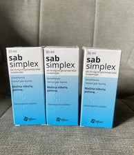 SAB SIMPLEX Drops, Suspension Colic Baby, Bloating, Stomach Aches Pfizer 30ml x3