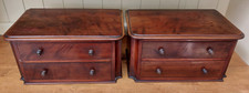 Pair of antique mini chests of