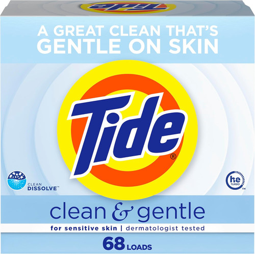 Tide clean and gentle powder - and,