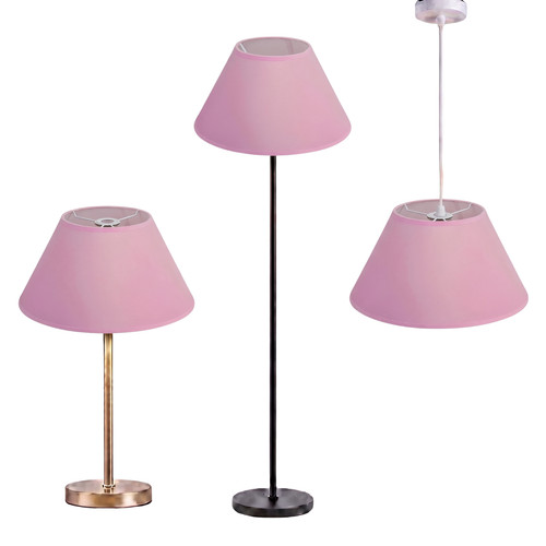 Cotton fabric coolie lampshade - cotton,
