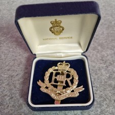 Obsolete British Royal Military Police Cap Badge Q/C J.R.Gaunt CA