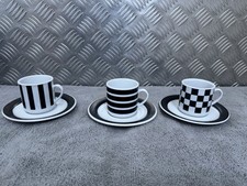 Eduscho Cafissimo espresso Cups Italy Vintage X3