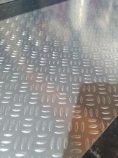 2mm Aluminium 3 Bar Chequer Tread Plate Non-Slip Treadplate Step Foot Grip 2.5mm